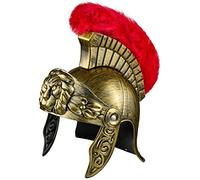 Balinco Roman Helmet | Roman Helmet Gold | Warrior | Roman Fighter | Roman Gladiator - for ladies & gentlemen as the perfect accessory to a Roman costume