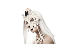 Balinco Skeleton Mask Halloween, Wolf Skull Eye Mask, Horror, Unisex-Adults