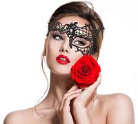Balinco VENEZIAN MASK, Ladies Masked Ball, Elegant, Party Outfit Accessory, Costume Accessory, Carnival, Shrovetide, Halloween, Sexy Women Eye Mask (Venetian Mask 1)