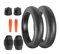 BALINGE 2 Pack 26x4.0 Fat Bike Tires With Tubes for E-Bike Mountain Snow Bike - Heavy Duty High-Performance Wear-Resistant, Black