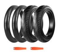 BALINGE 2 Pack Fat Tire with Tube for Ebike Mountain Snow Bike Heavy Duty High-Performance Wear-Resistant Tire 16" x 4.0"，Black，2 Tires 2 Tubes 2 levers