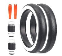 BALINGE E Bike 26x4.0 Fat tire 26 x 4 Fat Tires 26x4 Bike tire 2 Pack Heavy Duty High-Performance Wear-Resistant E-Bike Mountain Snow Bike Tire ，26 x 4 Fat Tires White wall，Fat tire White wall