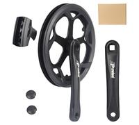BALINGE Prowheel Crankset 170mm 48T Crankset 170mm Universal Square Crankset Set Double Chain Cover 170MM Crank Aluminium Alloy Arm for Single/1/6/7/8 Speeds City Bike,Fat Bike,E-Bike,Folding Bike