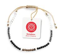 BALIPURA - Healing Bracelets for Womens - Healing Crystals, Black Tourmaline- Grounding Hematite Bracelet- Crystals Bracelet And Healing Stones - Handmade Bracelets - 2mm SMALL Beads