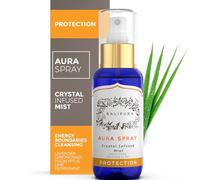 BALIPURA - Solar Plexus Chakra Aura & Chakra Spray Gift for Women - Protection Crystal Healing Mist for Strength & Energy - Black Tourmaline, Smoky Quartz & Citrine - Organic Essential Oil - 3.4 fl.oz