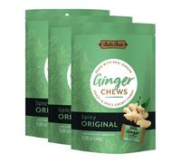 Bali's Best Ginger Chews Candy, Spicy Original Natural Flavor, 100% Real Ginger, Sweet Spicy, 5.08oz 144g Bag (Pack of 3)