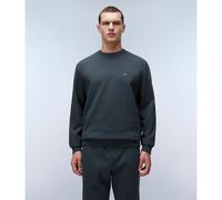 Balis Embroidered Logo Sweatshirt in Cotton Mix with Crew Neck Dark Green