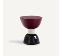 Balix Lacquered Side Table Garnet/Black