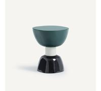 Balix Lacquered Side Table Prussian Green/Rome Black