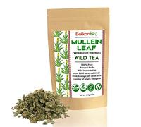 Balkanbio Mullein Leaf Dried Cut Herbal Tea 100% Natural & Organic Herb Verbascum thapsus 100 g Wild Loose Leaves Vegan Vegetarian Smoke Lung & Bronchial Support Respiratory System