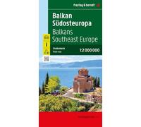 Balkans - South Eastern Europe Road Map - 1:2,000,000 scale