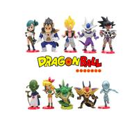 Ball 10pcs Dragon Goku Bulma Vegeta Action Figure Model Toy Set Desk Home Decor