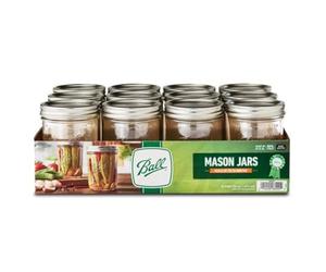Ball 66000 1 Pint Wide Mouth Can Or Freeze Canning Jars 12 Count