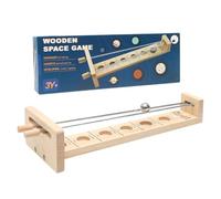 Ball and Rod Challenge, Funny Wooden Toys, Catch the Moon Game, Educational Portable Tabletop Improves Logical Thinking Family-Friendly for Fun, 12.8x4.53x2.76 Inches