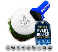 Ball Badge Golf Ball Stamp, Funny Self-Inking Marker (Middle Finger)