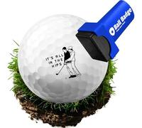 Ball Badge Golf Ball Stamp (The Happy Series), Golf Ball Marker, Reusable Golf Ball Marking Tool to Identify Golf Balls, Golf Accessories & Gifts for Men, Women, and Golf Lovers (It's All In The Hips)
