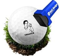Ball Badge Golf Ball Stamp (The Happy Series), Golf Ball Marker, Reusable Golf Ball Marking Tool to Identify Golf Balls, Golf Accessories & Gifts for Men, Women, and Golf Lovers (Shooter)