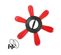 Ball Base Ball Holder Chair Base Support Versatile Training Accessory for Exercises Compact Shape PP Material Suitable for Home Office, Red with Strap