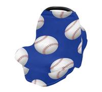 Ball Baseball Pattern Nursing Cover Breastfeeding Scarf, Car Seat Covers for Babies Infant Stretchy Soft Breathable Multi-Use Cover Ups, Gift for Boys Girls