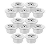 Ball Bearing Casters Universal Base Silver 12pcs Stainless Steel