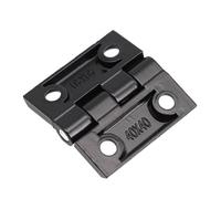 Ball Bearing Door Hinge 1pcs 40/50/60mm Butt Hinges Backflap Metal Black Door Cabinet(40x40mm)