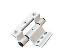 Ball Bearing Door Hinges Heavy Duty 2pcs Insulated Casement Window Hinge Hardware(White)