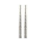 Ball Bearing Door Hinges Heavy Duty 2pcs Silver 6-20inch Stainless Steel Heavy Duty Long Piano Hinge for Cabinet Furniture(6inch)