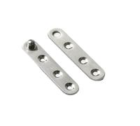 Ball Bearing Door Hinges Heavy Duty Hinges Hinge Seven-Word Hidden Pivot Offset Door Stainless Steel 360 Degree Rotating(76mm x 16.5mm-2pcs)