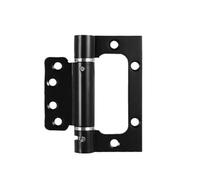Ball Bearing Door Hinges Heavy Duty Hinges Invisible Door Buffer Automatic Closing Hinge No Slotting Self Spring Closer(Black,4inch)