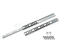 Ball Bearing Drawer Runners Groove Slides, H-17mm L-182mm (1 Pair)