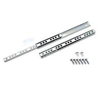 Ball Bearing Drawer Runners Groove Slides, H-17mm L-278mm (3 Pairs)