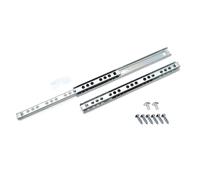 Ball bearing drawer runners groove slides, H-17mm L-310mm (5 Pairs)