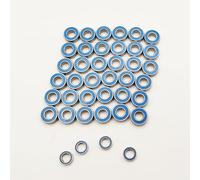 Ball Bearing Set 40pcs Chrome Steel Rubber Seals for 1/10 Tamiya G6-01 Upgrade Parts