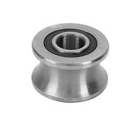 Ball Bearings, U22 U Shaped Round Bottom Track Groove Pulley Bearing Scooter Bearings Wheel Bearing Sliding Rollers Bearing for Motor, Model, Instrument and Meter, Electric Tools
