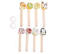 Ball Blowing Game - 8 Pieces Balance Training Set, Sensory Floating Tube Challenge | Educational Coordination Toy for Indoor Outdoor Birthday Christmas New Year Family Entertainment Events