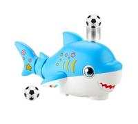 Ball Blowing Game - Air-Powered Sensory Shark Toy, STEM Educational Building Kit with Color Changing LED Lights, Sound Effects, Enhances Fine Motor Skills, Hand-Eye Coordination, Fun Interactive Play