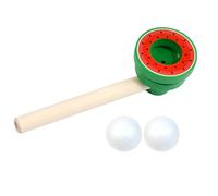 Ball Blowing Toy - Wood, Pipe Balls Game, Fun Skill Activity | Floating Blow Pipe & Balls Set, 5.91 Inches Wooden Breath Control Toy For Kids, Party Games, Family Entertainment, Learning Play