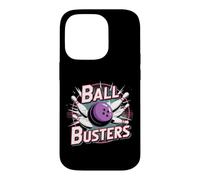 Ball Busters Bowling Pins Strike Spare League Case for iPhone 14 Pro