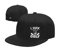 Ball Caps I Suck at Golf Sun Protection Sun Visor Hat Retro Flat Brim for Cycling Outdoor Golf