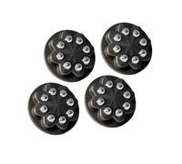 Ball Casters for Flat-Bottom Small Furniture, 4-Pack, B | Eight-Roller Round Base Structure, Direction Changes During Rolling, for Luggage with a Suitable Flat Bottom