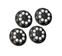 Ball Casters for Flat-Bottom Small Furniture, 4-Pack, C | Eight-Roller Round Base Structure, Direction Changes During Rolling, for Luggage with a Suitable Flat Bottom