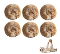 Ball Cat Toy, 2026 New Balls for Cats, Soft Fluffy Cat Toy Ball for Bunny Kicks & Chase Games, Quiet Indoor Exercise Play