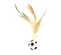 Ball Cat Toy - Cat Ball Toys for Indoor Cats, Dog Bite Game to Relieve Pet Hunting Accessories | Interactive Dog Toy with Feathers