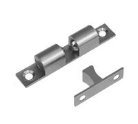Ball Catch - Double Ball Catch | Balļ Lock for Cabinet Door 1 Set Adjustable Brass Copper Bead Buckle Hardware Caț for Drawer, Bookcase, Bathroom, Bedroom, Gold