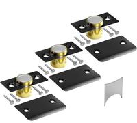 Ball Catch for Top of Door Builder Brigade, Silent Ball Latch Catch Replacement, Using Noise Free Adjustable French Hardware with Identical Dimension, Hidden Drive in Ball Latch (3pcs)