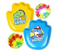 Ball Catch Game - 18x16.5x2.3cm Handheld Racket Outdoor Throwing Toy, Light-Up Toss and Catch Ball Game Set, Interactive Play Toy | Kids Boys Girls Beach Yard Playground Outside Birthday Christmas Sto