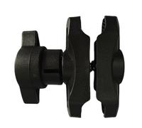 Ball Clamp Mount Base for Handlebar - 360-Degree Rotating, Versatile Swivel Pivot Connector, Adjustable Spherical Socket Joint, Mechanical Arm Hub, Anti-Vibration Secure Bolt | Rail for Cycling