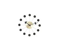 Ball Clock Wall Black/ Brass