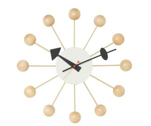 Ball Clock Wall Clock natural Vitra