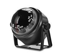 Ball Compass for Car and Boat, Mini Marine Navigation Compass with Adjustable Bracket, Night Vision Dashboard Compass High Precision for Vehicle Truck Caravan